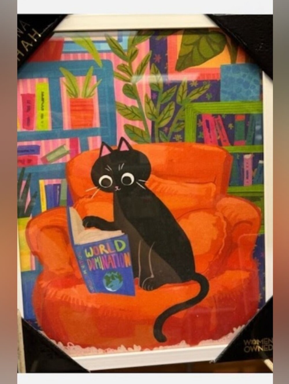 Sapna Shah Framed Cat Art Print